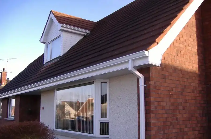 White fascias and soffits on a dormer bungalow